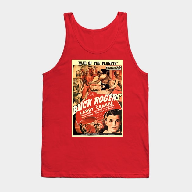 Classic Buck Rogers Serial Poster - War of the Planets Tank Top by Starbase79